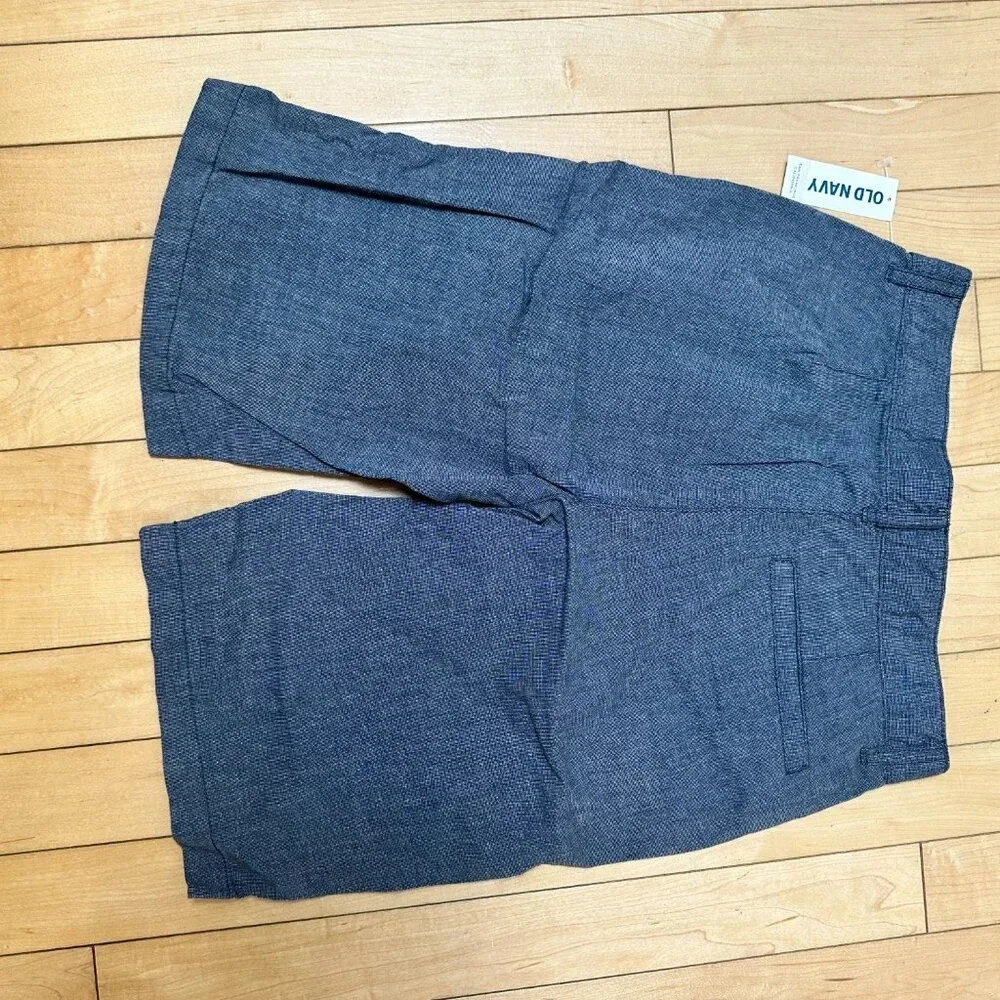 NWT OLD NAVY Linen-like Soft Stretch Chino Shorts - 10